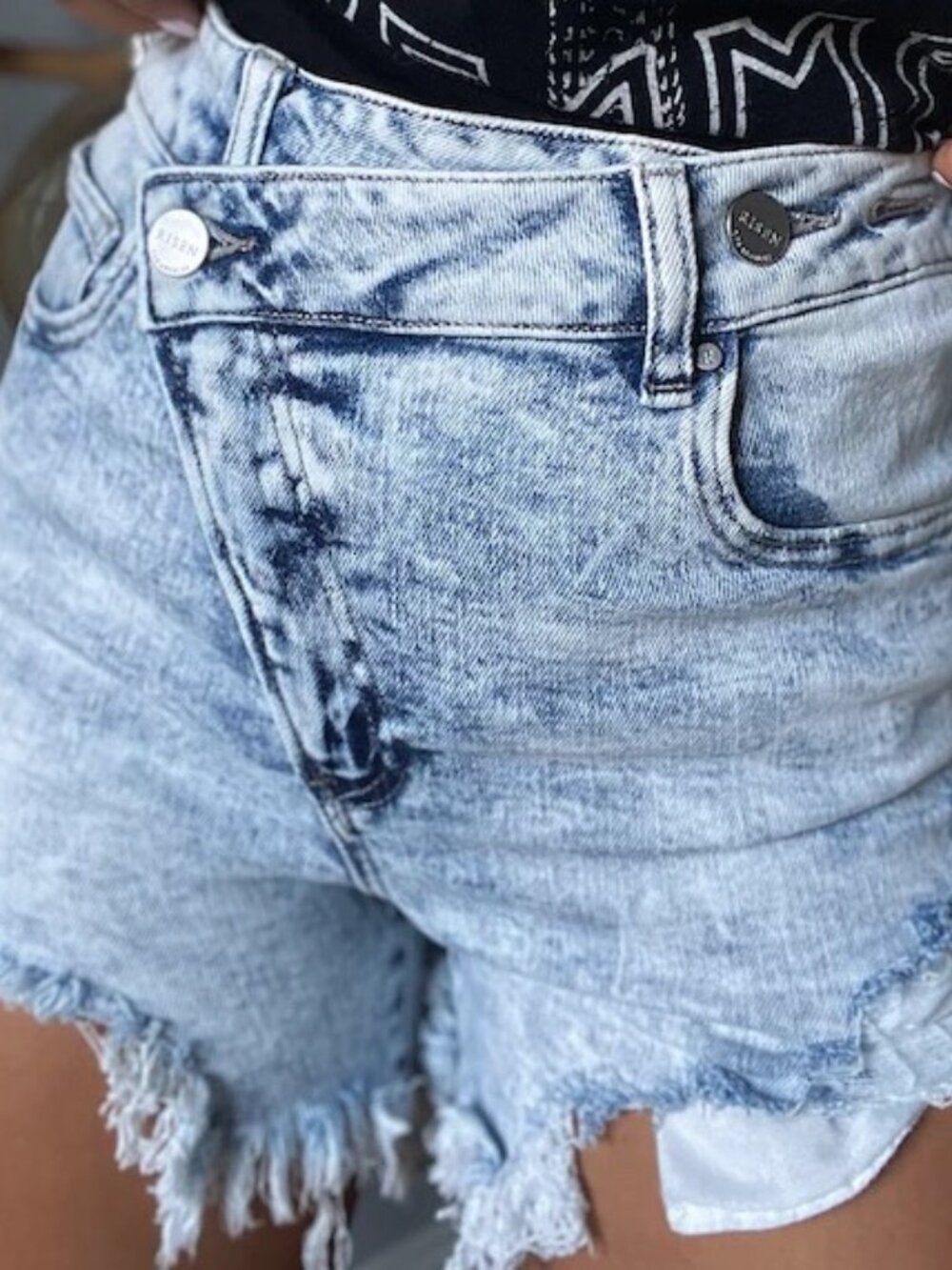 Asymmetrical Front Shorts